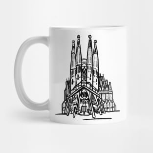 Sagrada familia gaudi barcelona Spain architectures Mug